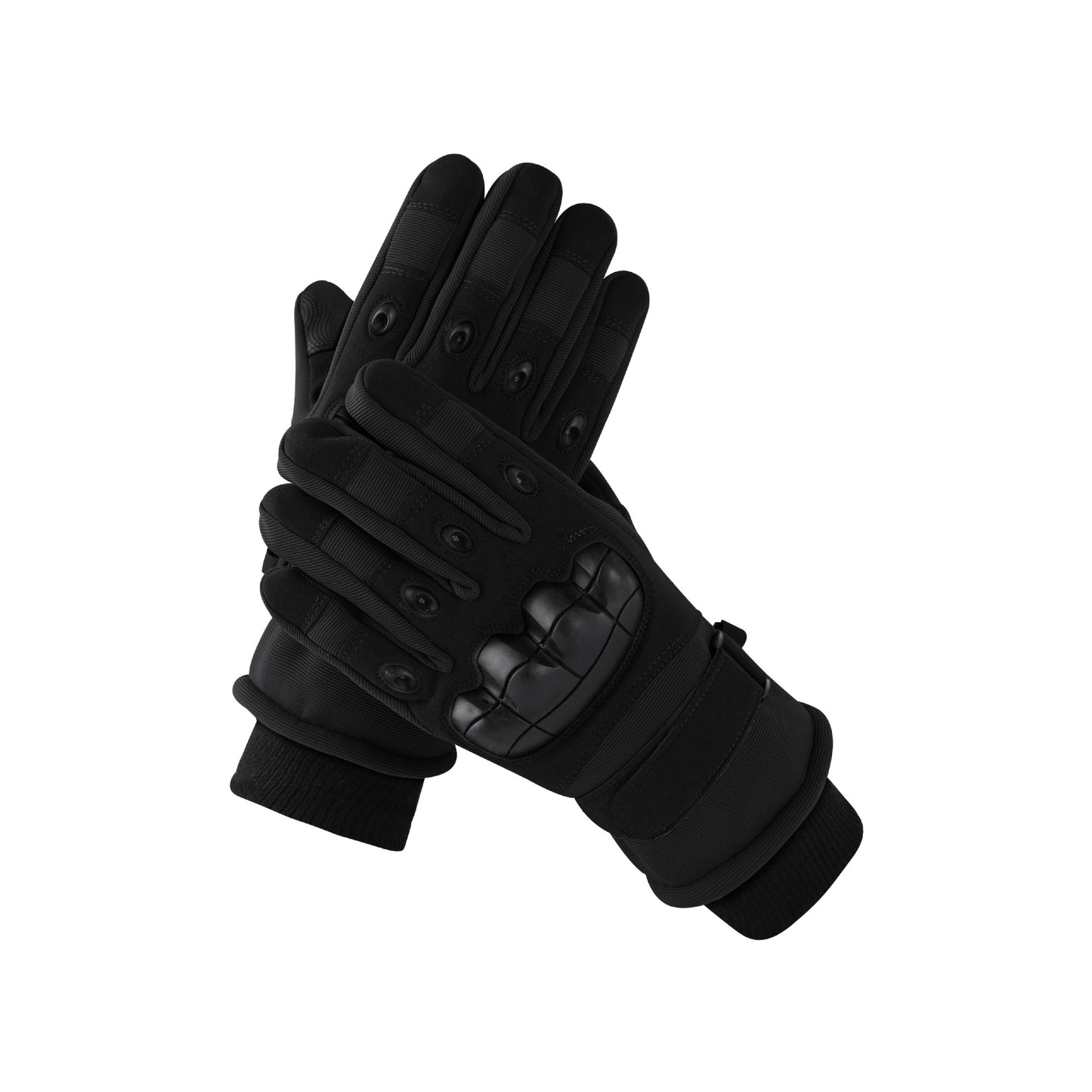 Men’s Winter Tactical Gloves – Waterproof Touchscreen Anti-Slip Warm Gloves with Thick Cotton Lining for Outdoor Riding & Cold Weather Protection