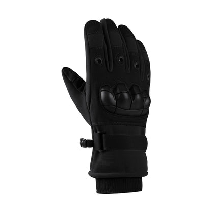 Men’s Winter Tactical Gloves – Waterproof Touchscreen Anti-Slip Warm Gloves with Thick Cotton Lining for Outdoor Riding & Cold Weather Protection