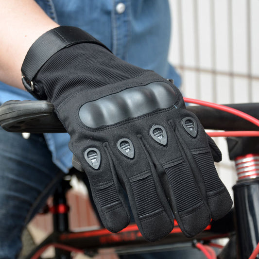 Outdoor Tactical Full Finger Gloves – Anti-Slip Nubuck Leather Motorcycle Gloves for Riding, Training & Fitness – Sun Protection Military Style