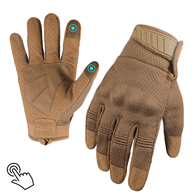 Outdoor Tactical Camouflage Touchscreen Gloves – Breathable Full Finger Motorcycle Riding Gloves
