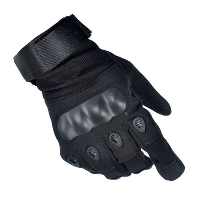 Outdoor Tactical Full Finger Gloves – Anti-Slip Nubuck Leather Motorcycle Gloves for Riding, Training & Fitness – Sun Protection Military Style